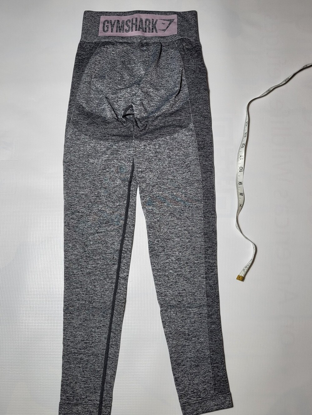 Gymshark flex high waisted leggings gray pink Womens XS
